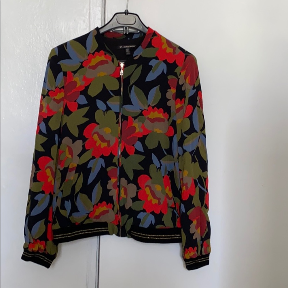 Zara TRF Floral Bomber Jacket